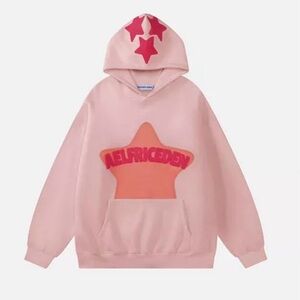 Aelfric Eden Pink and Red Star Hoodie